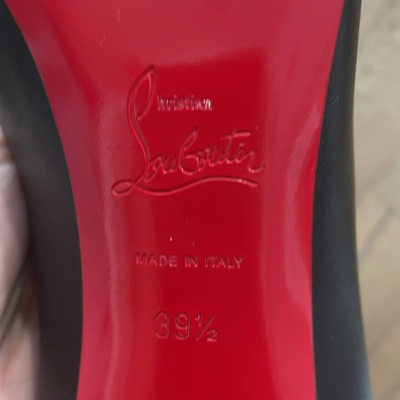 Christian Louboutin So Kate Black Napa Leather Stiletto Heels 85mm Size 39.5 - Picture 8 of 11